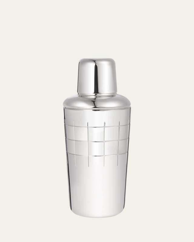 Graphik Silver-Plated Cocktail Shaker, 16 oz.